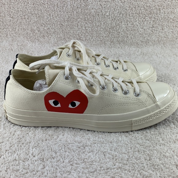 Converse Other - Converse Comme Des Garcons Play White Canvas Mens 11 / Womens 13